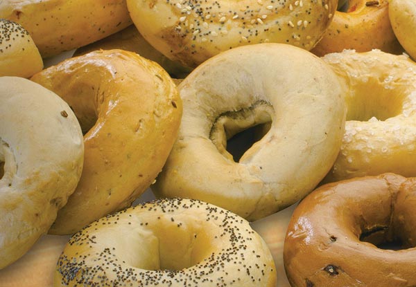 Six Naked Bagels or Dozen Naked Bagels incl. Choice of 13 Flavours - Baked Fresh Daily & Available at Two Locations in Wellington & Lower Hutt