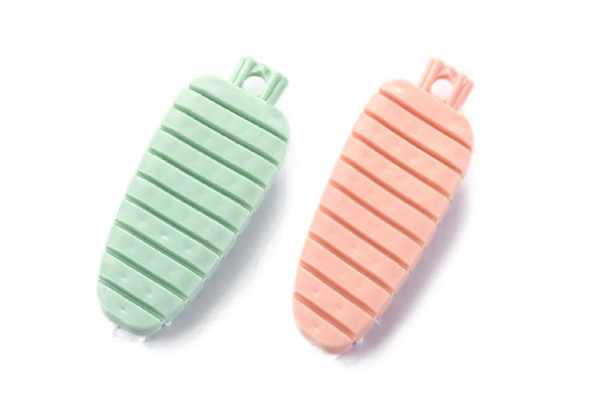 Two-Piece Bendable Fruit & Vegetable Brush - Five Colours Available