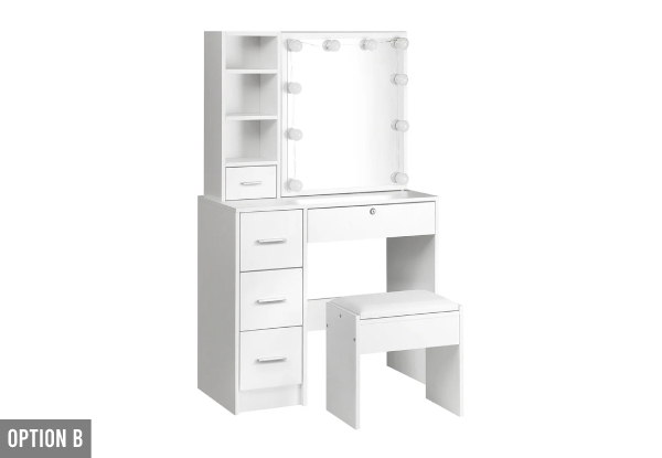 LED Dressing Table - Available in Two Options