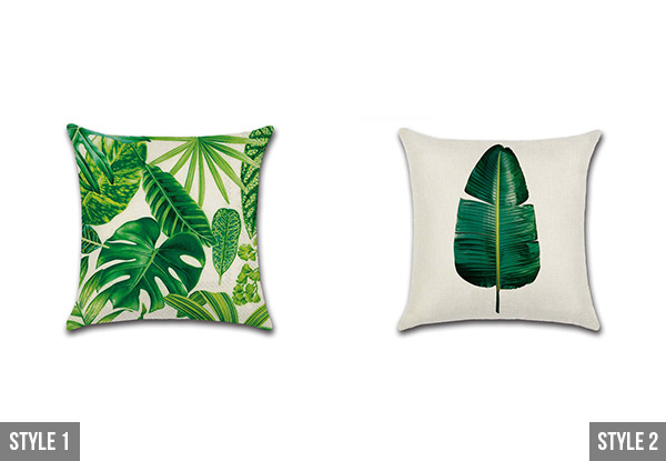 Leaf Print Cushion Covers - Ten Styles Available