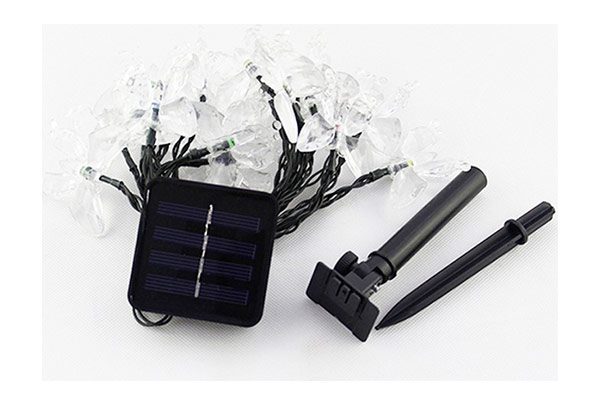 20 LED Solar-Powered Butterfly String Lights - Three Colours Available