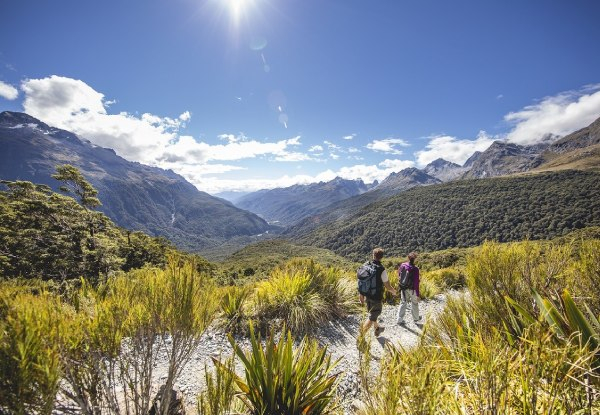 Two Day Fiordland Adventure for Two incl. 4-Star Accommodation, Milford Sound Coach, Cruise & Walk from Te Anau, Two Hour Fiordland National Park Jet Boat Experience, Dinner & Drinks, Breakfast Daily & More - Option for Four People or Family Packages