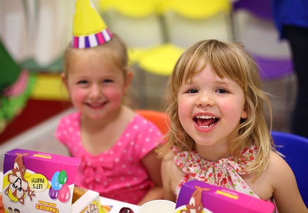 $99 for a Chipmunks Birthday Party Package for up to 8 Children incl. Party Food & Room Hire