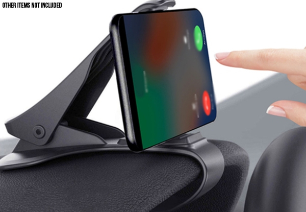 Car Dashboard Phone Holder Mount HUD Design - Option for Two