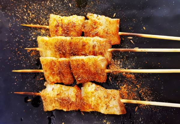 Multi-Cuisine BBQ Skewers & Beer Combo for One Person - Options for Two or Four People