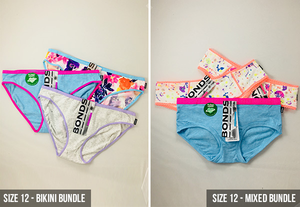 Jockey or Bonds Women's Underwear Bundle - Five Sizes & Designs Available