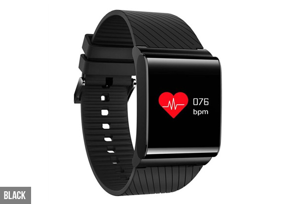 Colourful Display Heart Rate, Blood Pressure & Blood Oxygen Detection Fitness Tracker - Three Colours Available