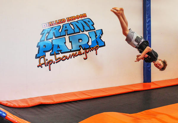 $15 for a Two-Hour Indoor Tramp Park Entry for Two People (value up to $30)