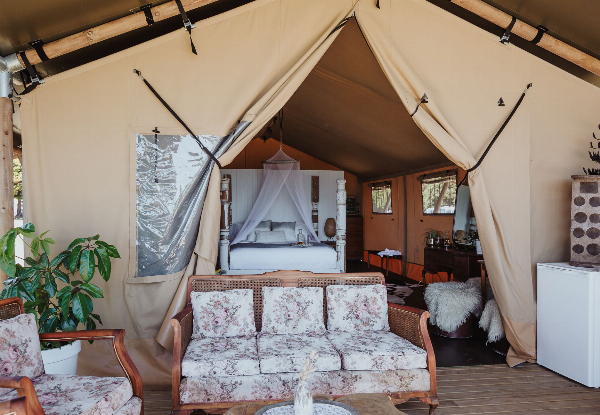 Glamping or Luxury Lodge Romantic Two-Night Weekday Escape for Two People