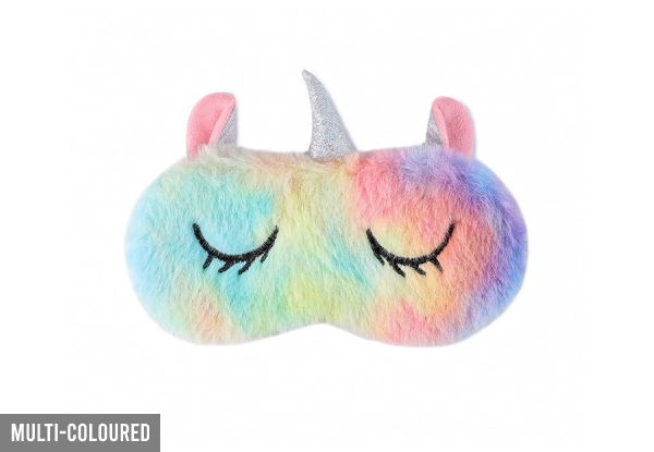 Unicorn Sleeping Eye Masks - Four colours Available - Option for Two