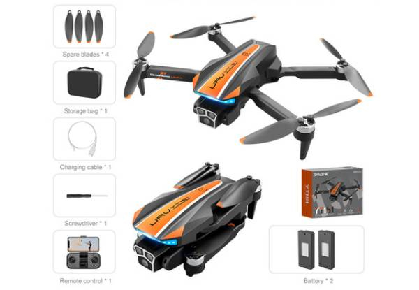 Brushless 4K Three Camera Drone with Optical Flow Obstacle Avoidance