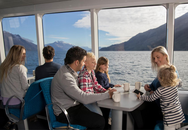 Spirit of Queenstown Scenic Cruise for One Adult  -  Option for Two Adults