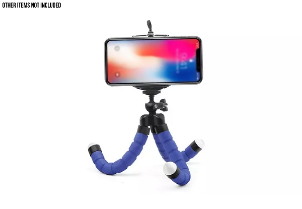 Mini Flexible Mobile Phone Tripod/Stand Compatible with Apple, Samsung & Gopro - Three Colours Available & Option for Two