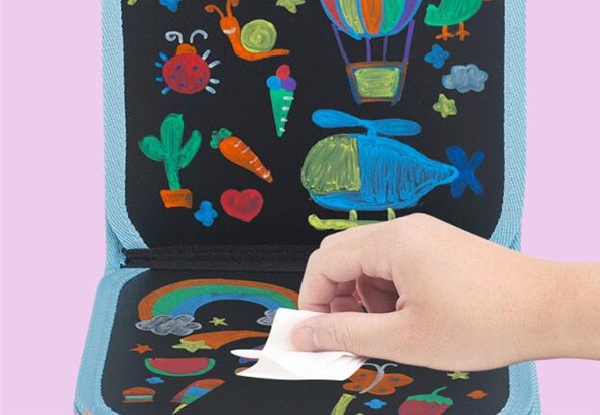 Kids Portable Soft Blackboard Drawing Book - Five Designs Available