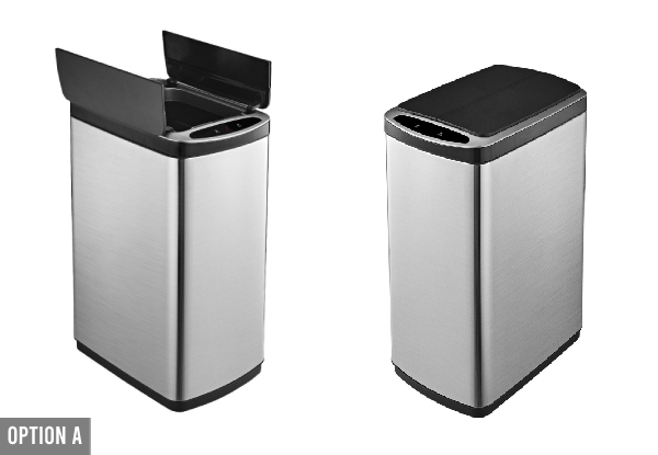 Smart Kitchen 50L Rubbish Bin with Infrared Motion Sensor - Available in Two Options
