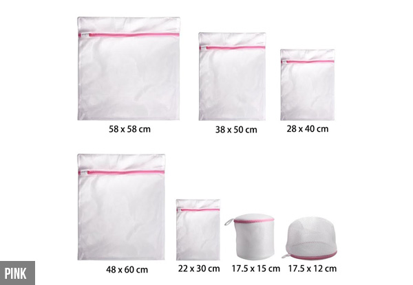 Seven-Piece Laundry Bag Set - Two Colours Available