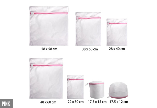 Seven-Piece Laundry Bag Set - Two Colours & Two Sets Available