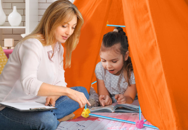 Kids 202-Piece DIY Fort Building Kit