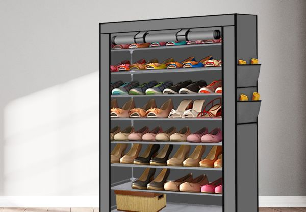 Levede 10-Tier Portable Shoe Rack Storage - Available in Three Colours & Option for Two-Piece