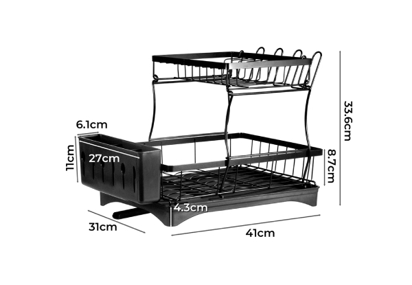 Toque Two-Tier Detachable Dish Drying Rack