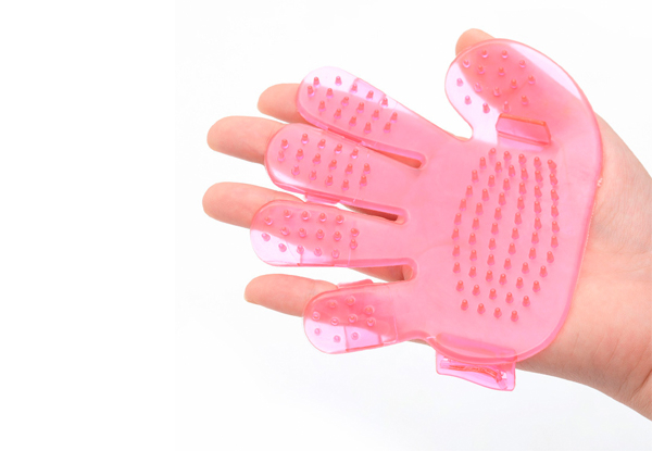 Pair of Pet Massage Gloves - Two Colours Available