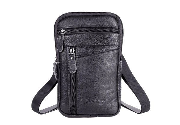 Men's Crossbody Phone Pouch - Available in Two Colours & Option for Two