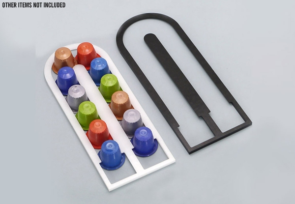 Self-Adhesive Storage Holder for Nespresso Capsules - Two Colours Available & Option for Two-Pack