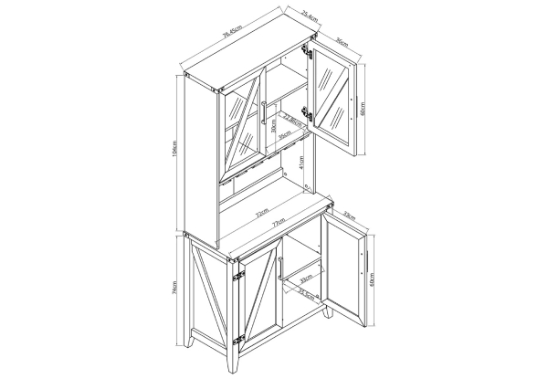 Versatile Barn Wine Cabinet