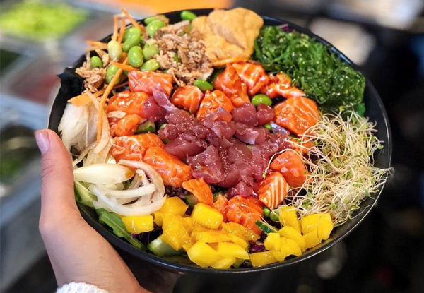 Healthy Regular Hawaiian Yeah Bowl Poke with a Japanese Twist - Britomart Location