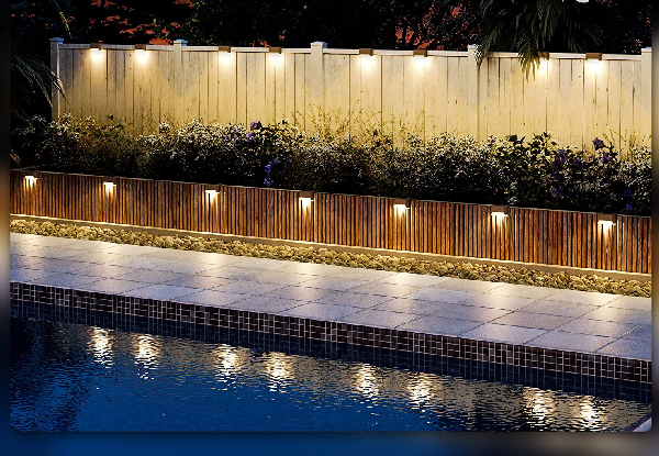 Four-Pack Solar Deck Outdoor Light - Available in Two Colours