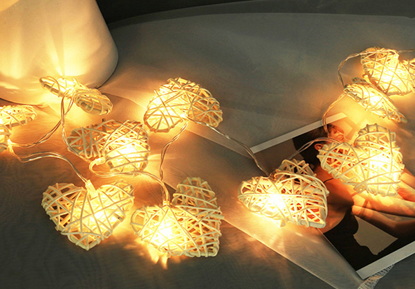 Decorative Rattan Fairy Lights - Two Options Available