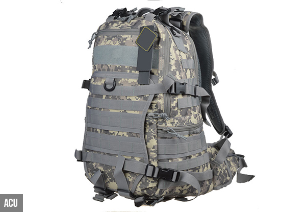 Water Resistant Tactical Hiking Backpack - Three Colours Available