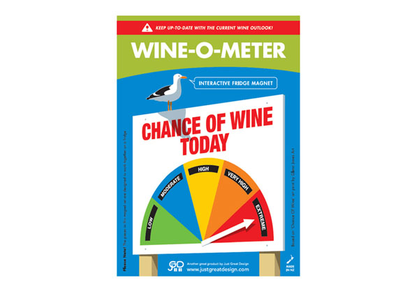 Wine-O-Meter Interactive Fridge Magnet