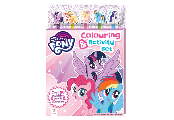 My Little Pony Colouring & Activity Five-Pencil Set - Options for Emoji Colouring or Both