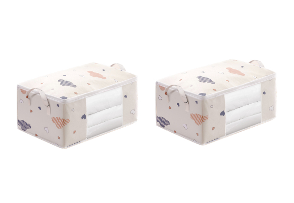 Two-Pack Jumbo Zippered Storage Bag - Two Colours Available