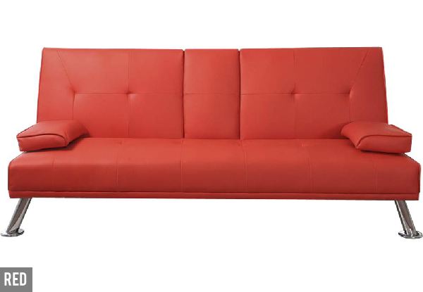 Sofa Bed with Drop Down Drinks Holder - Available in Three Colours with Pick-Up Option Available