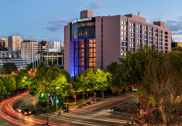 4.5-Star Auckland City One-Night Stay in a Superior Room for Two People at the Grand Millennium Hotel incl. $80 F&B Voucher, Late Checkout & Parking - Option for Junior Suite incl. Bottle of Bubbles & NZ Cheese Platter