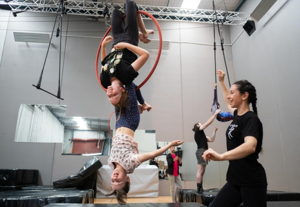 Three 90-Minute Circus Intro Sessions at The Dust Palace for Adults or Children
