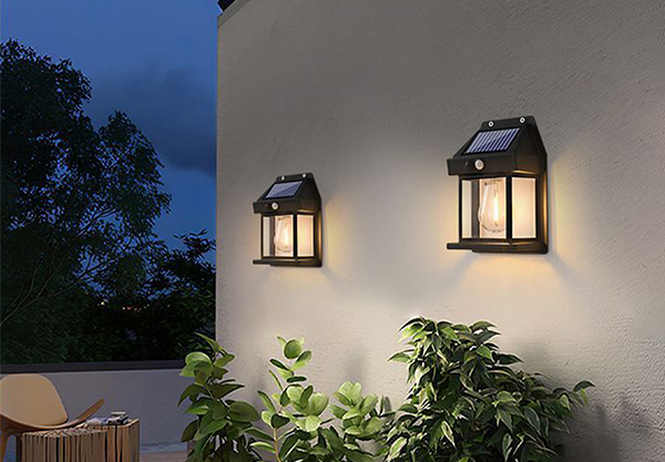 Solar-Powered LED Motion-Sensor Light - Available in Two Colours & Option for Two & Four-Pack