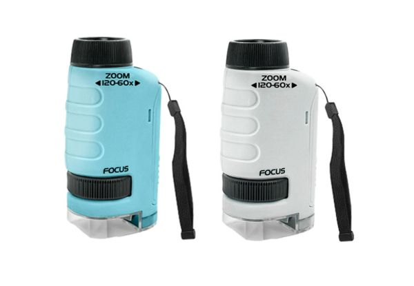 Portable Pocket Microscope Science Toy Kit - Available in Two Colours & Option for Two-Pack