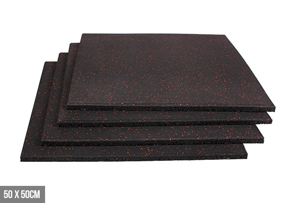 Heavy Duty Rubber Fitness Floor Mats - Two Sizes Available