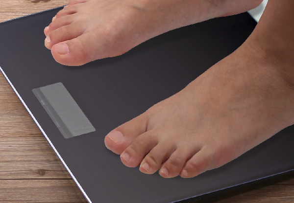 Rechargeable Bathroom Scale with Thermometer