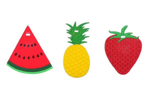 Fruit Luggage Tag Three-Pack - Option for Six-Pack