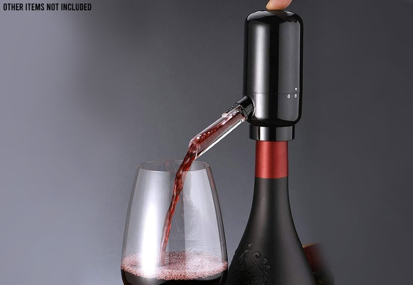 Battery-Powered Automatic Red Wine Dispenser & Aerator - Option For One Or Two