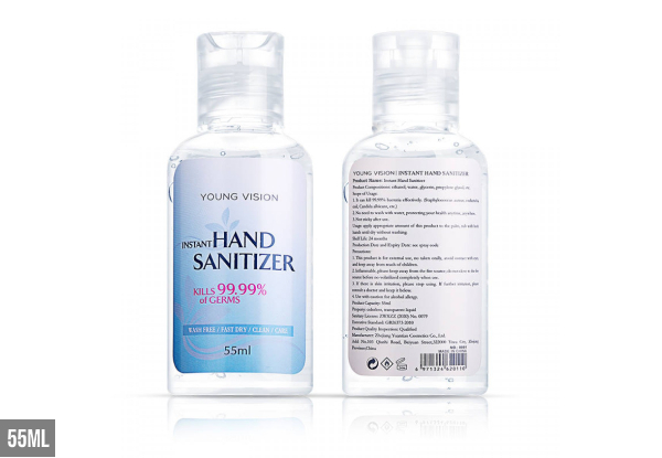 Instant Hand Sanitiser Range - Options for 55ml or 500ml & Multi-Packs Available