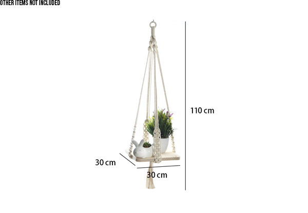 Indoor Hanging Decorative Planter Shelf - Option for Two