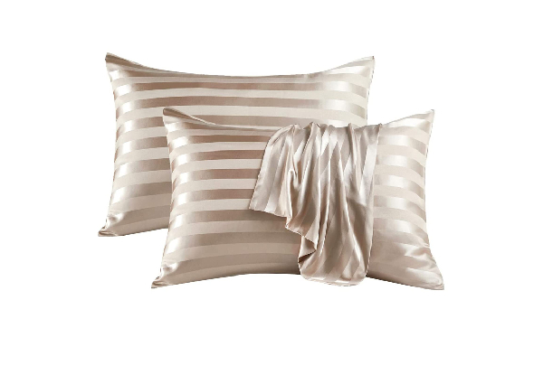 Two-Piece Envelope Satin Pillowcase - Available in Six Colours & Two Sizes