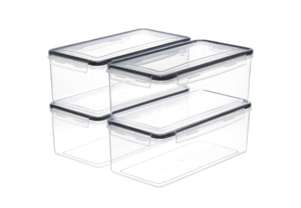 Four-Piece 3.2L Food Storage Container Set with Lids