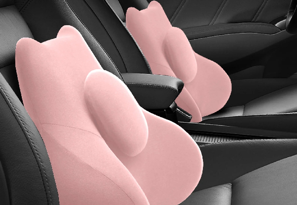 Memory Foam Car Cushion with Lumbar Support - Available in Three Colours