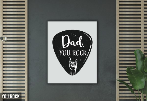 Fathers Day Canvas & Print Range - Four Designs & Five Print Options Available